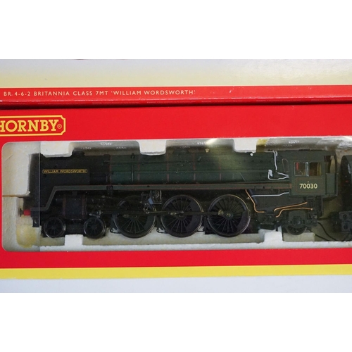 52 - Boxed Hornby OO gauge DCC Ready R2563 BR 4-6-2 Britannia Class Locomotive 70030 William Wordsworth