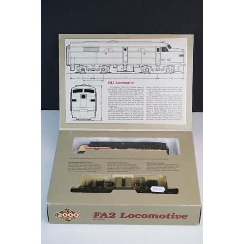 61 - Two boxed HO gauge Proto Series 2000 locomotives to include FA2 8327 Louisville & Nashville #355 & U... 