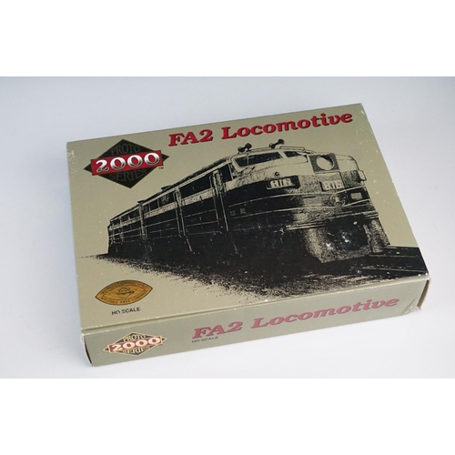 63 - Three boxed HO gauge Proto Series 2000 locomotives to include FA2 8348 Erie #737D, FA2 8347 Erie #73... 