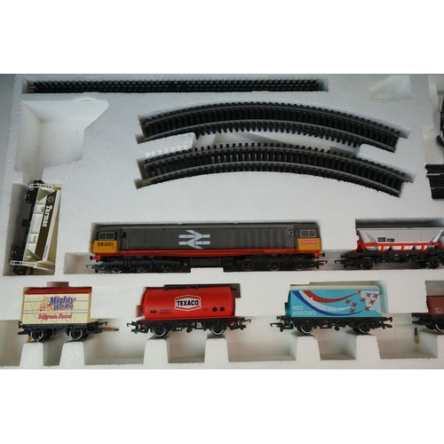 79 - Two boxed Hornby OO gauge electric train sets to include R724 Surburban Passenger and R674 Midnight ... 