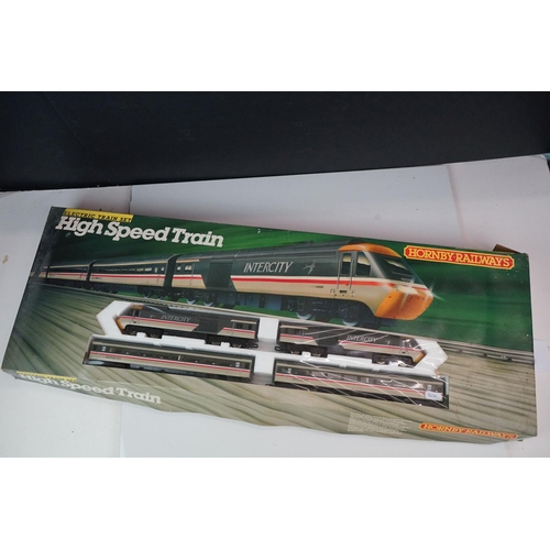 80 - Two boxed Hornby OO gauge electric train sets to include R542 Mighty Mallard and R693 High Speed Tra... 