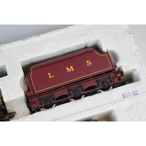 81 - Hornby OO gauge Princess Helena Victoria LMS locomotive in maroon with 3 x coach set, contained with... 