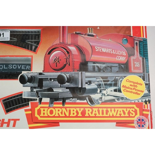 91 - Boxed Hornby OO gauge R583 Industrial Freight electric train set, complete with locomotive & rolling... 