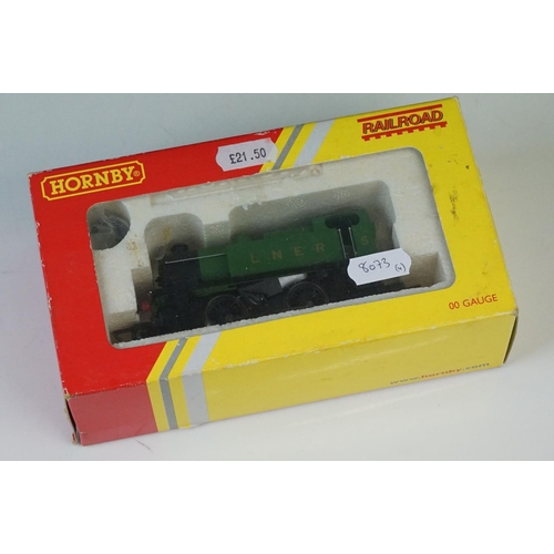 96 - Four boxed Hornby OO gauge locomotives to include R2671 LNER Industrial 0-4-0 No 5, R2384 BR 0-6-0T ... 