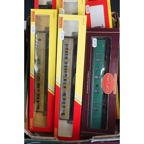 99 - 13 Boxed Hornby OO gauge items of rolling stock to include 7 x Top Link, 4 x Railroad and Super Deta... 