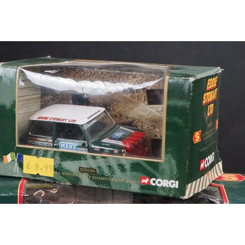 358 - Eight boxed diecast Corgi Eddie Stobart vehicles, to include loader, tipper, fork lift truck, Merced... 