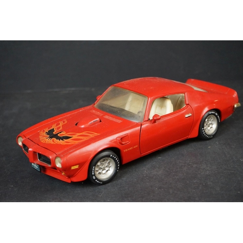 362 - 10 Boxed & unboxed diecast and plastic models to include Maisto Hummer, ERTL Firebird, boxed Maisto ... 