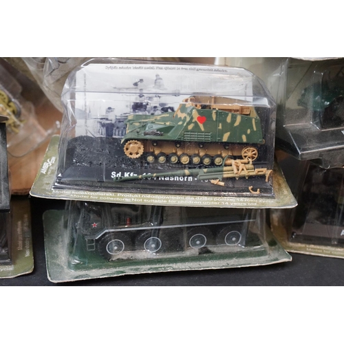 363 - Around 40 Amer Collection diecast military vehicles to include Sturmhaubitze 42, Kfz.305 Opel Blitz,... 