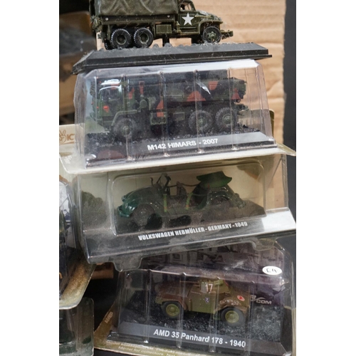 363 - Around 40 Amer Collection diecast military vehicles to include Sturmhaubitze 42, Kfz.305 Opel Blitz,... 