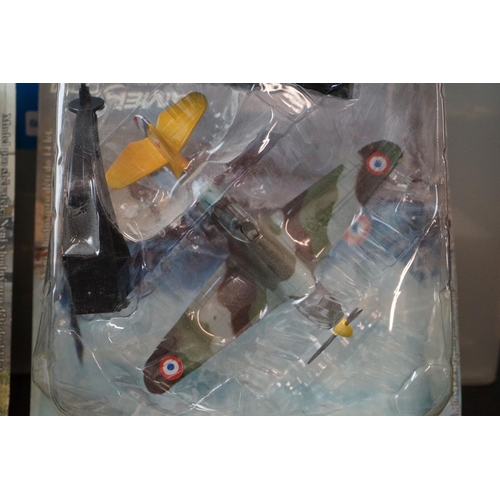 364 - 40 carded Amer Collection diecast & plastic model aircraft to include Grumman F9F-28 Panther, North ... 