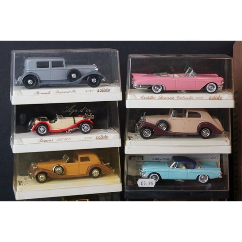 382 - Collection of 34 cased and boxed Solido Age D'or diecast models, vg