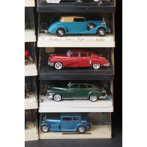 382 - Collection of 34 cased and boxed Solido Age D'or diecast models, vg