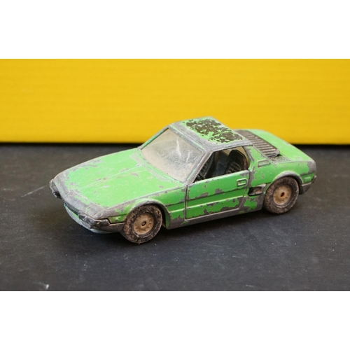 384 - Large quantity of mid 20th C onwards diecast models to include Corgi, Matchbox etc (two boxes)