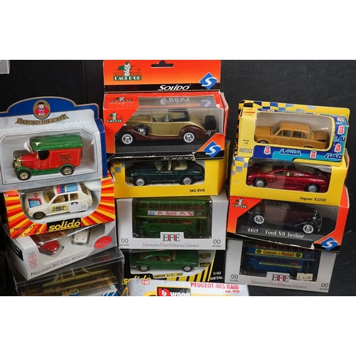 392 - Collection of 24 boxed diecast models to include Solido, Burago, EFE etc