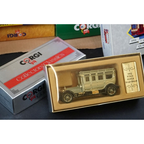 397 - 19 Boxed Corgi diecast model buses to include Commercials from Corgi, Limited Edition etc plus a box... 