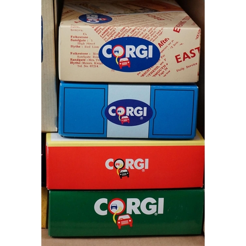 397 - 19 Boxed Corgi diecast model buses to include Commercials from Corgi, Limited Edition etc plus a box... 