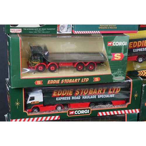 400 - Collection of 25 boxed and carded Eddie Stobart diecast models to include Corgi 66201 Transit Van, V... 