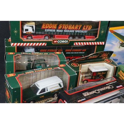 400 - Collection of 25 boxed and carded Eddie Stobart diecast models to include Corgi 66201 Transit Van, V... 