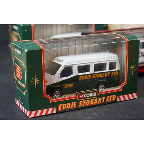 400 - Collection of 25 boxed and carded Eddie Stobart diecast models to include Corgi 66201 Transit Van, V... 