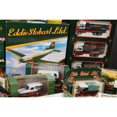 400 - Collection of 25 boxed and carded Eddie Stobart diecast models to include Corgi 66201 Transit Van, V... 