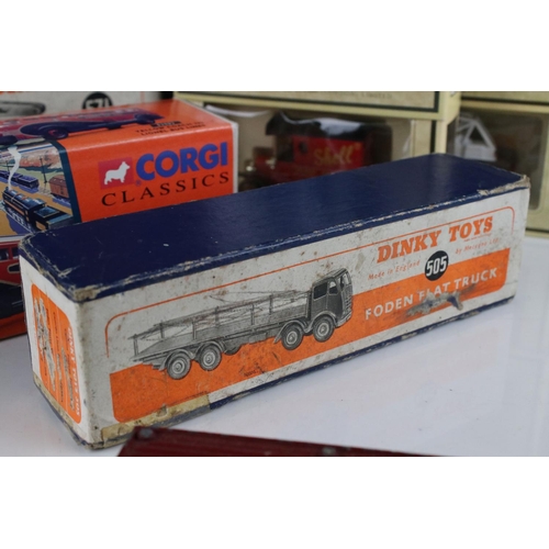 422 - Two boxed Dinky Supertoys diecast models to include 505 Foden Flat Truck in all maroon and 571 Coles... 