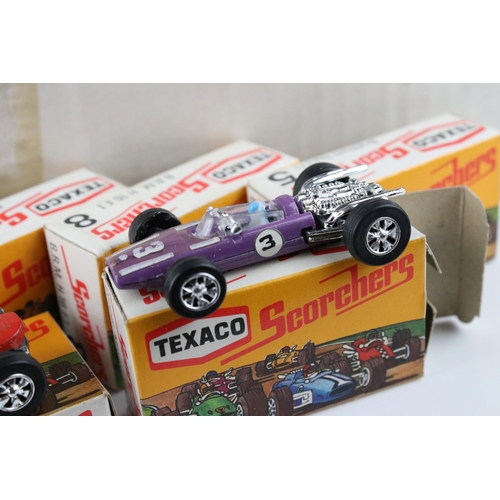 426 - 40 Boxed Texaco Scorchers featuring no's 1-8, all excellent, contained within original trade box wit... 