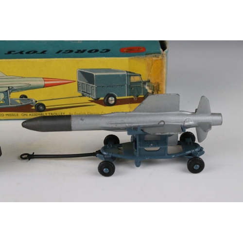 427 - Boxed Corgi Gift Set No 3 Thunderbird Guided Missile on Assembly Trolley and RAF Land Rover diecast ... 