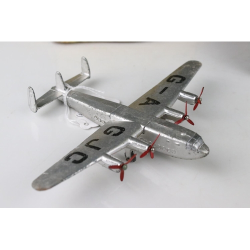 428 - Three boxed Dinky diecast model planes to include 702 DH Comet Airliner, 736 Hawker Hunter Fighter a... 