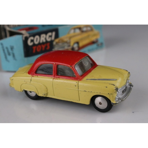 434 - Seven boxed play worn Corgi diecast models all with one end flap missing, to include 151 Lotus Le Ma... 