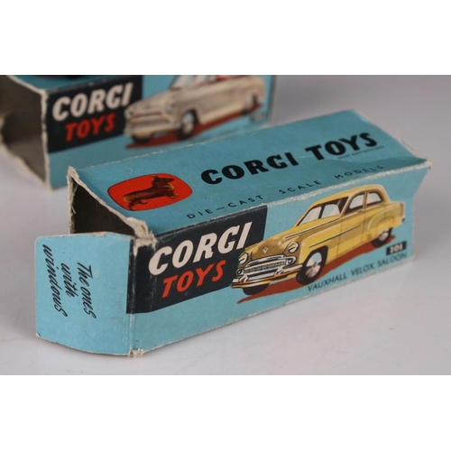 434 - Seven boxed play worn Corgi diecast models all with one end flap missing, to include 151 Lotus Le Ma... 