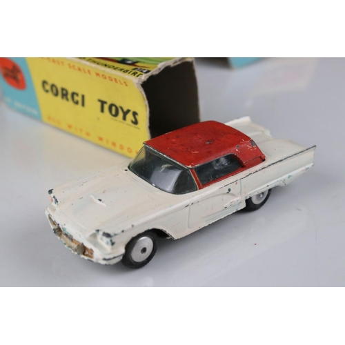 434 - Seven boxed play worn Corgi diecast models all with one end flap missing, to include 151 Lotus Le Ma... 