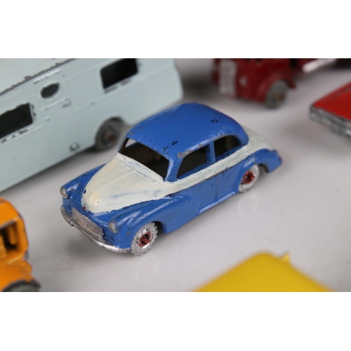 438 - 16 Matchbox Lesney diecast models to include road and commercial examples, gd play worn condition