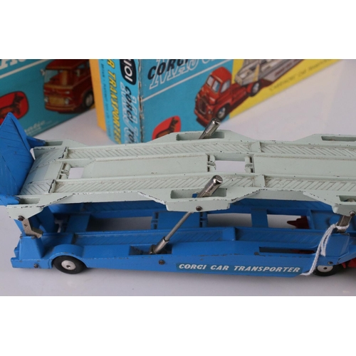 439 - Two boxed Corgi Major Carrimore Car Transporter diecast models to include 1101 & 1105, both gd with ... 