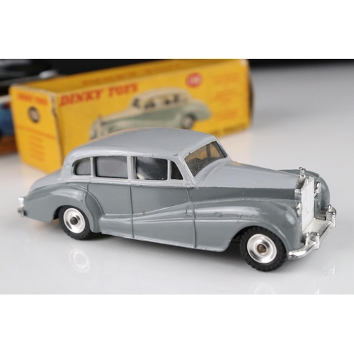 441 - Four boxed diecast models to include 3 x Dinky (821 French Unimog Mercedes, 150 Rolls Royce Silver W... 