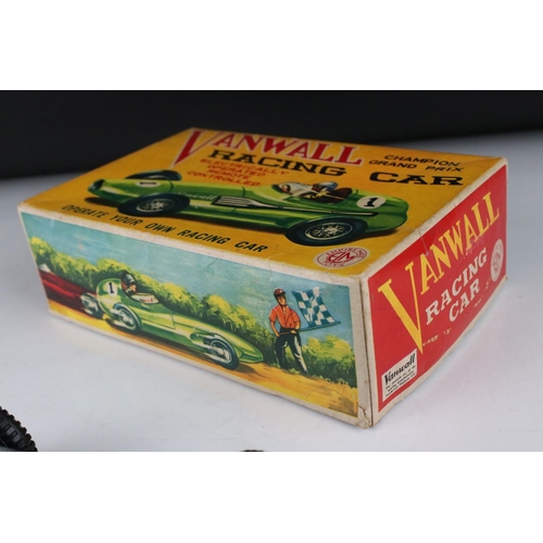 442 - Boxed Empire Toys Electrically Operated Remote Controlled Vanwall Racing Car in green, complete and ... 