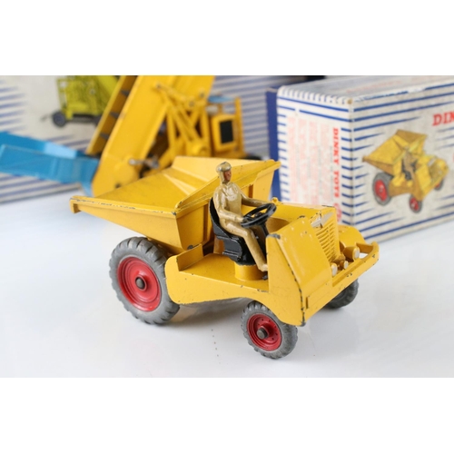 446 - Three boxed Dinky Supertoys diecast models to include 964 Elevator Loader, 971 Coles Mobile Crane an... 