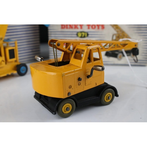 446 - Three boxed Dinky Supertoys diecast models to include 964 Elevator Loader, 971 Coles Mobile Crane an... 