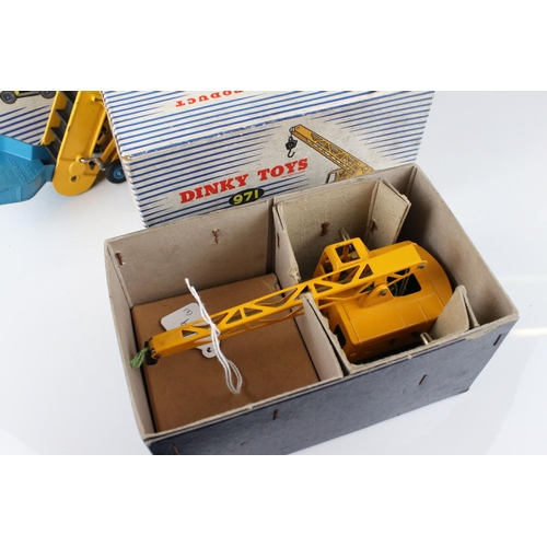 446 - Three boxed Dinky Supertoys diecast models to include 964 Elevator Loader, 971 Coles Mobile Crane an... 