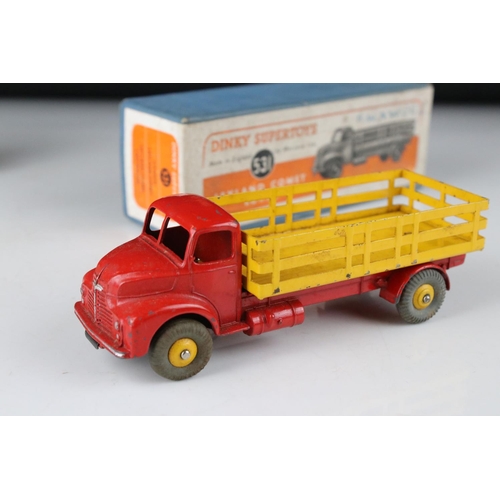 447 - Two boxed Dinky Supertoys diecast models to include 514 Guy Van 'Slumberland Matresses' & 531 Leylan... 