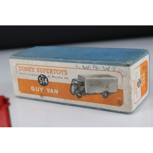 447 - Two boxed Dinky Supertoys diecast models to include 514 Guy Van 'Slumberland Matresses' & 531 Leylan... 