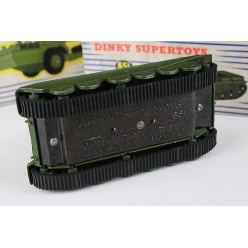 448 - Five boxed Dinky military diecast models to include 697 25 Pounder Field Gun Set, 651 Centurion Tank... 