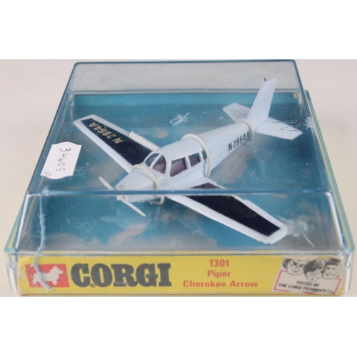 449 - Two boxed diecast model planes to include Corgi Aircraft 1301 Piper Cherokee Arrow (vg) and Dinky 72... 