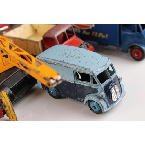 454 - Around 20 play worn mid 20th C onwards Dinky diecast commercial models to include 275 Brinks Armoure... 