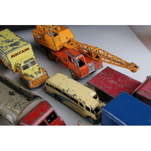 454 - Around 20 play worn mid 20th C onwards Dinky diecast commercial models to include 275 Brinks Armoure... 