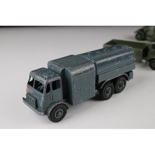 455 - 11 Mid 20th C Dinky military diecast models to include 660 Tank Transporter, 626 Military Ambulance ... 