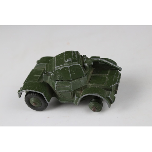 455 - 11 Mid 20th C Dinky military diecast models to include 660 Tank Transporter, 626 Military Ambulance ... 