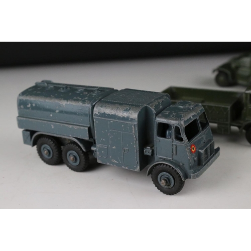 455 - 11 Mid 20th C Dinky military diecast models to include 660 Tank Transporter, 626 Military Ambulance ... 