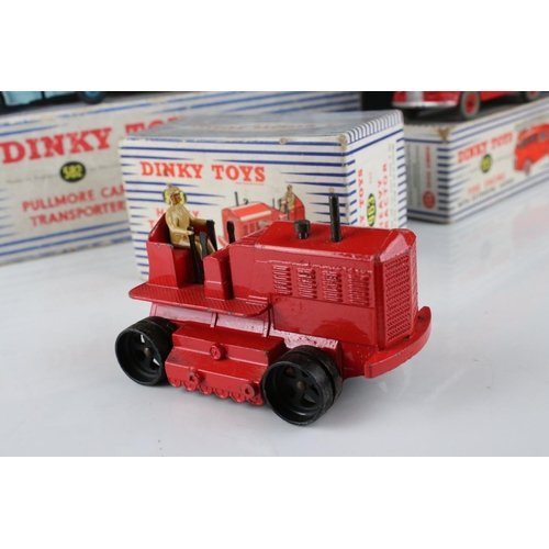 461 - Four boxed Dinky Supertoys diecast models to include 963 Heavy Tractor, 955 Fire Engine, 651 Centuri... 