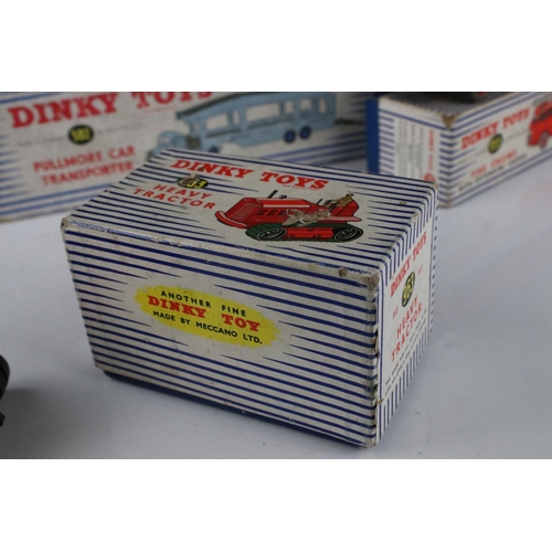 461 - Four boxed Dinky Supertoys diecast models to include 963 Heavy Tractor, 955 Fire Engine, 651 Centuri... 