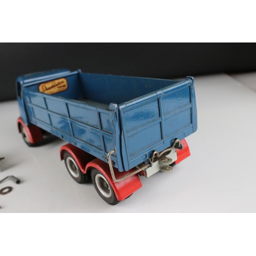 476 - Shackleton Model Foden FG6 Tipper diecast model in blue with red, play worn, with accessories